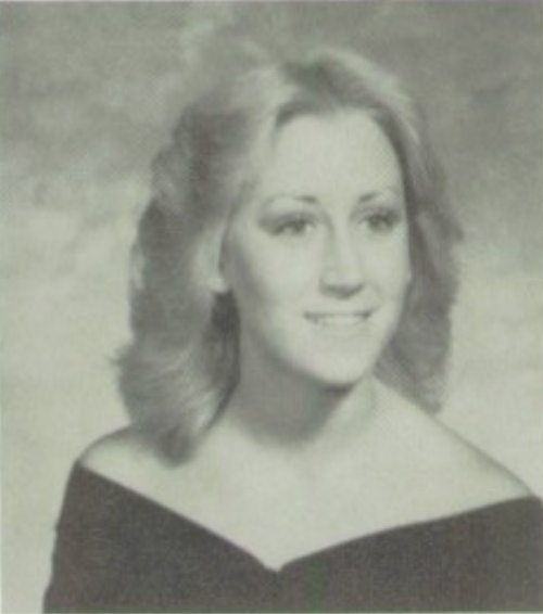 Black and white picture of Denise Morrone (1981 Branham yearbook)
